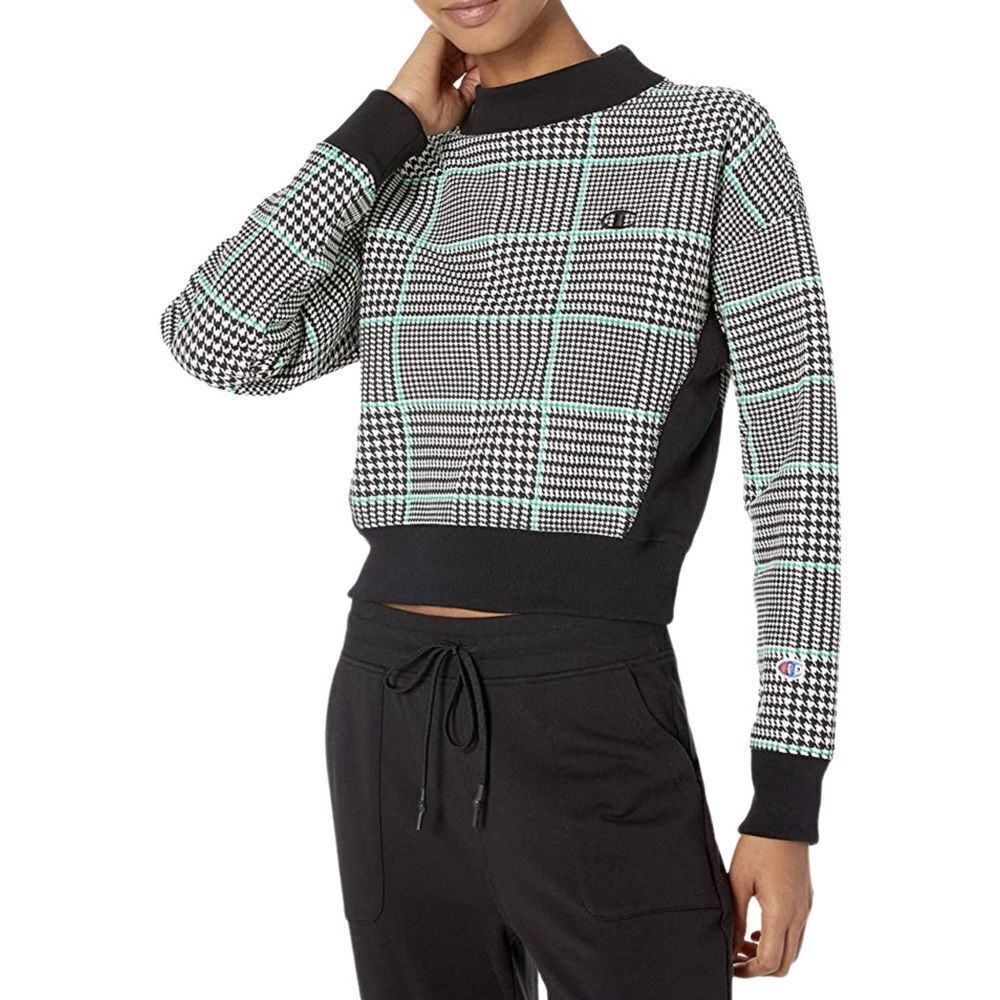 Champion Women’s Reverse Weave Mock Neck‎ Crop Top Size XS